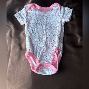 6/9 month flower onesie girls